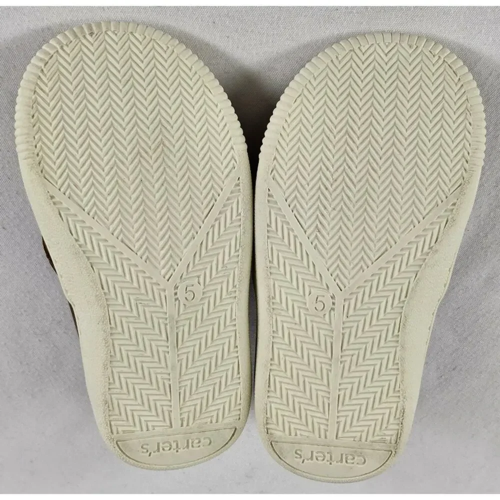 CARTER'S TODDLER BOY'S CASUAL BROWN / CREAM SLIP-ON SHOESIZE 5 MONTHS5 Months